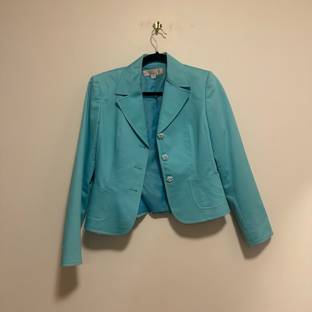 Tahari Light Blue Women's Blazer